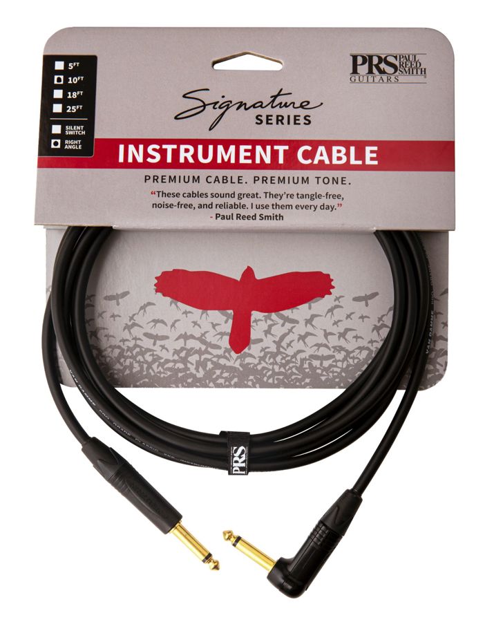 Straight To Angle Cable PRS 18ft Signature Instrument Cable Angle ...